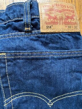 Levi's 514 Relaxed Fit Men's Jeans in Dark Blue Denim